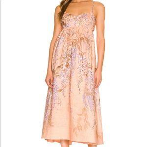 Zimmerman peach floral dress